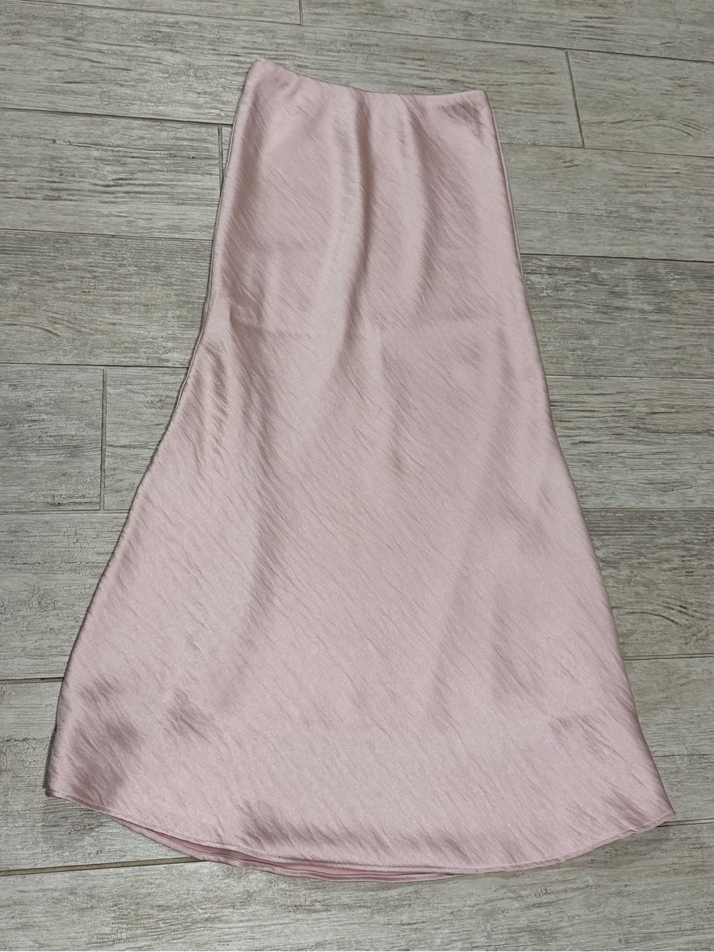 Girls tween Katie J Anastasia Satin Skirt in Light Pink